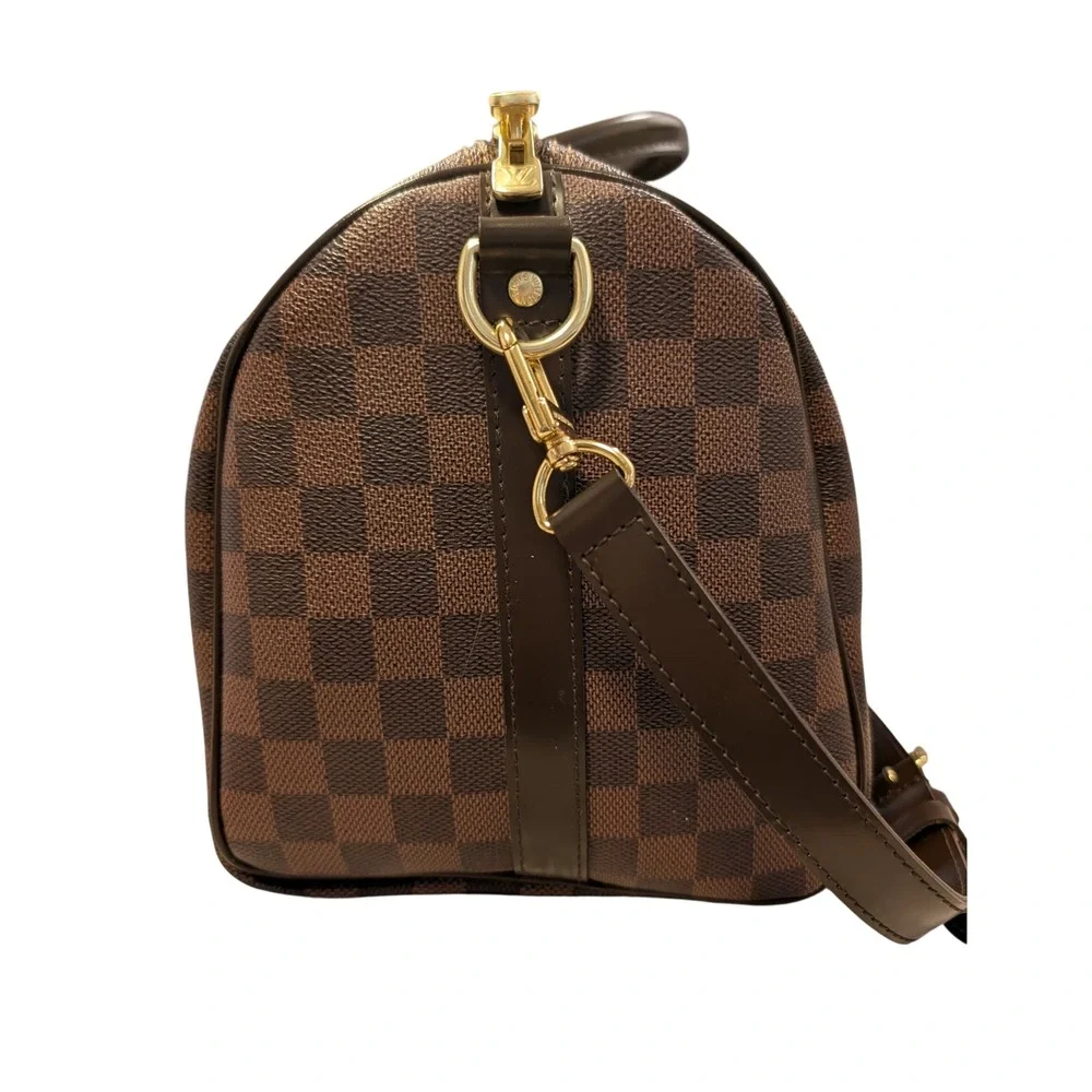 Louis Vuitton Speedy Bandouliere 30 Women Brown Damier Ebene Bag